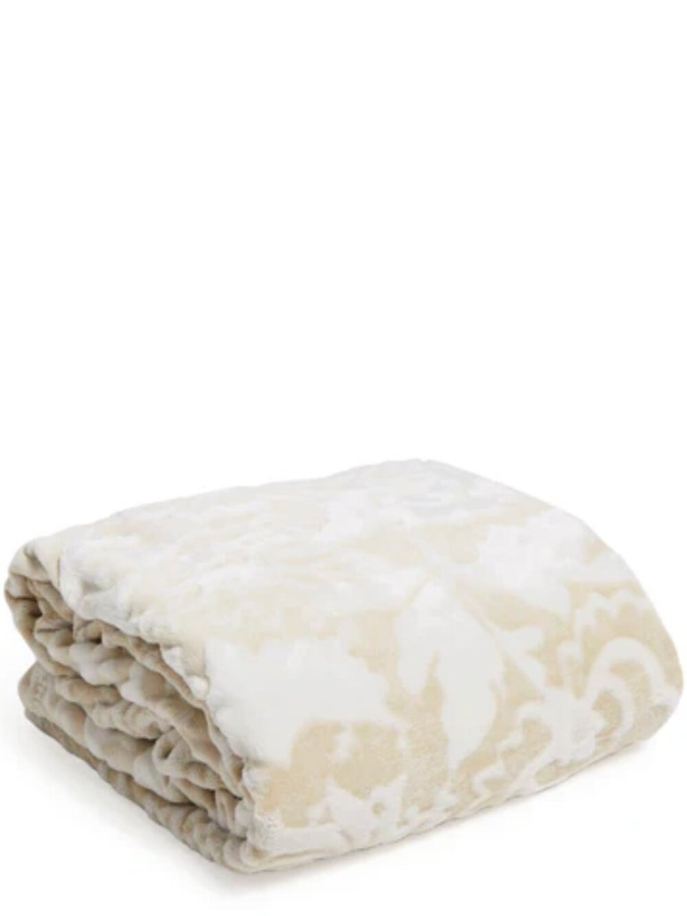 Vera Bradley Textured Throw Blanket in Fleece Java Cream NEW